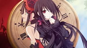 1366x768 Wallpaper Date A Live Tokisaki Kurumi Girl Bow Gambar Manga Gadis Animasi Seni Anime