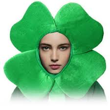 COFEST Adult Irish Lucky Three-Leaf Clover Fancy Dress Hat for St.  Patrick's Day， Costume Party， and Daily Wear green