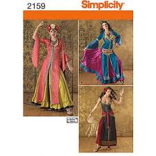 Simplicity Size 6 12 Belly Dancer Costumes Pattern 1 Each Walmart Com Simplicity Patterns Costumes Belly Dancer Costumes Belly Dance Costumes