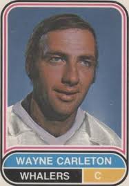 1975 O-Pee-Chee WHA #43 Wayne Carleton Whalers 3
