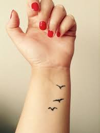 My Birds In Flight Wrist Tattoo Totally In Love Tattoos For Women Tattoos For Women Small Small Tattoos
