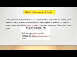 Los nexos causales o conjunciones causales son palabras que se utilizan en las oraciones subordinadas para unir proposiciones y explicar la causa de la oración principal. 4 Relacion Causa Efecto Jueves 21 De Enero Youtube
