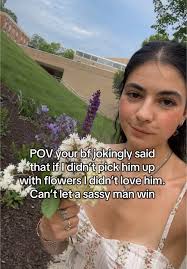 Guy Catches Flowers in Dorm Room