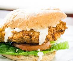 Crispy Chicken Burger With Creamy Garlic Parmesan Sauce Crispy Chicken Burgers Crispy Chicken Chicken Burgers Recipe