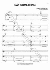 This is free piano sheet music for say something, christina aguilera ft a great big world provided by google.com. Say Something Piano Sheet Music Onlinepianist