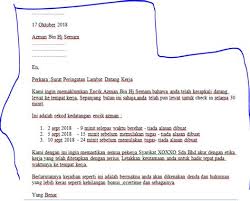 Contoh surat tunjuk sebab tidak hadir kursus. Download Surat Peringatan Tidak Masuk Kerja Pns Docx