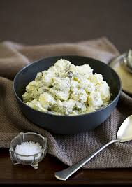 My father is a connoisseur of potato salads. European Style Potato Salad With Sour Cream Dill Dressing