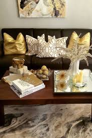 Gold Elephant Candle In 2020 Gold Living Room Decor Brown And Gold Living Room Brown Living Room Decor