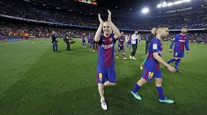 Image result for INiesta bids farewell to barca