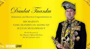 September 10, 2018 1 comment on your highness: 4 Fun Facts About Yang Di Pertuan Agong In Malaysia Second Crm Malaysia Singapore