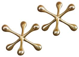 4.8 out of 5 stars 1,290. In Stock Luxe Modern Gold Jacks Sculpture Set 2 Atomic Burst Mid Century Abstract Brass Midcentury Decorative Objects And Figurines By My Swanky Home Houzz