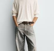 PRINTED BAGGY FIT JEANS