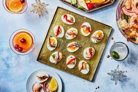 3 of 14 picholine olives with roasted garlic and red onion 47 Quick And Easy Appetizer And Hors D Oeuvre Recipes For Your Holiday Party Epicurious