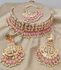 Jadau Choker Set Just 780 Ship Hldqpj Jewelry Design Earrings Gota Patti Jewellery Traditional Jewelry