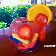Tipsy Bartender Gummy Booze Fishbowl 2 Oz Strawberry Skittles Infused Rum 2oz Strawberry Starburst Infuse Candy Drinks Vodka Drinks Tipsy Bartender Drinks