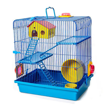 GAIOLA HAMSTER 3 ANDARES SUPER LUXO