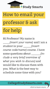 How To Email Your Professor College Study Smarts Study Smarter School Study Tips Study Tips College