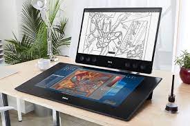 Dell Canvas 27 Inch Drawing Tablet Surface Studio Cintiq Workspace Artist Workspace