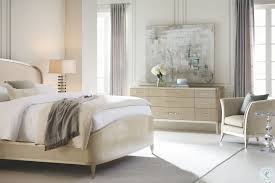 Its tall upholstered headboard is tailored to perfection in a stunning neutral fabric and outlined in a wood frame. Caracole Classic Upholstered Shimmer Panel Bedroom Set From Caracole Coleman Furniture