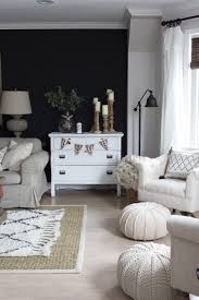 Cozy farmhouse living room decor. 20 Black Wall Living Room Magzhouse