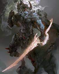 D D Dnd Pathfinder Fantasy Monstrous Fantasy Races Oni Demon Japanese Fighter Warrior Fantasy Monster Monster Art Concept Art Characters