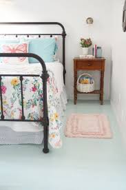 How To Fake A Wood Floor With Plywood Our Girl S Room Beneath My Heart Painted Wood Floors Bedroom Flooring Painted Plywood Floors