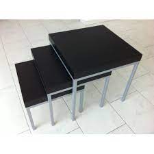 Oval coffee tables are 54 inches long and 22 inches in width. Ikea Klubbo Coffee Table Set Nested 3 Piece Furniture Home Living Home Decor Other Home Decor On Carousell