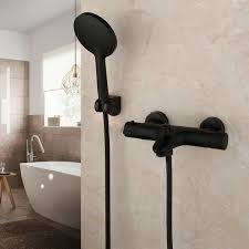 It's almost time to pick out our master bathroom fixtures and i'm dreaming in matte black. Matte Black Dmdmbath Shower System Matte Black Shower Faucet Set 3 Function Bathroom Shower Fixtures With Waterfall Tub Spout Wall Mount 10 Inch Rain Shower Head Bathtub Shower Systems Shower Bathtub