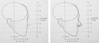First, a line is drawn from the chin to the hair line and another one is connected to that, arching across the forehead to the back of the cranium. How To Draw A Face From The Side 10 Steps Rapidfireart