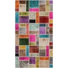 Seroni Kirkyama Dijital Baski Patchwork Hali 120x180 Cm Halilar Hali Baski