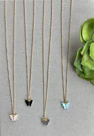 Dainty Butterfly Necklace 14k Gold Filled Butterfly Pendant Etsy Butterfly Pendant Necklace Diy Pendant Necklace Pendant Necklace Simple