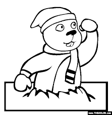 Your students can also draw in a groundhog day background and. Groundhog Day Online Coloring Pages