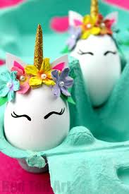 Any bird egg can be facilitated in this process, but most often the larger and stronger the eggshell is, the more favoured it will be by decorators. Unicorn Diy Eggs Red Ted Art Make Crafting With Kids Easy Fun
