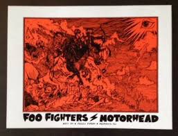 Victor moscoso, jermaine rogers, jay ryan, chuck sperry, ron donovan, lindsey kuhn, leia bell, jim pollock, randy tuten Jermaine Rogers Handbill Print Foo Fighters Motorhead Poster Motorhead 480832673