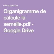 Organigramme De Calcule La Semelle Pdf Google Drive Lockscreen