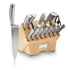 Cuisinart Normandy Collection 19 Piece Cutlery Block Set C77ss 19p The Home Depot In 2020 Knife Block Set Stainless Steel Cutlery Knife Making