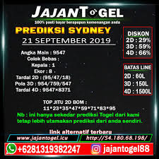 Prediksi Togel Sydney Syd Sabtu 21 September 2019 11 September Sydney Singapura