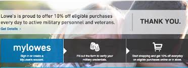 lowes military discount save big with the mylowes program