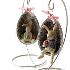 楽天市場 うさぎ ウサギ 置物 かわいい オブジェ 可愛い インテリア 雑貨 ハンギングバニー ２タイプ ギギｌｉｖｉｎｇ クリスマス オーナメント レトロ 雑貨 オブジェ