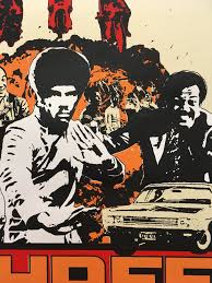 THREE THE HARD WAY SCREENPRINT POSTER — TIM MONSTERS! -