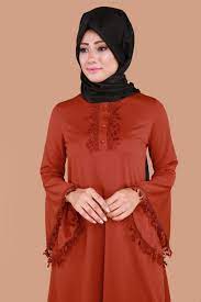 ispanyol kol gupurlu tunik mdb1518 s kiremit moda stilleri tunik elbise