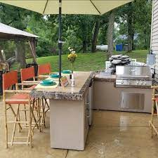 Outdoor bar stools are a necessity for casual outdoor gatherings. Hollingsworth Bamboo 32 Patio Bar Stool Outdoor Bbq Kitchen Outdoor Kitchen Countertops Outdoor Kitchen Patio