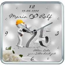 Silberhochzeitsuhr Viereckig Neue Moderne Motive Zur Auswahl Fur Dein Geschenk Zur Silberhochzeit Die Ziffer Silberhochzeit Geschenk Geschenke Hochzeitsuhr