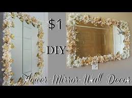 Diy Dollar Tree Flower Mirror Wall Decor Diy Home Decor Ideas 2018 Petalisbless Youtube Flower Mirror Mirror Wall Decor Dollar Tree Flowers