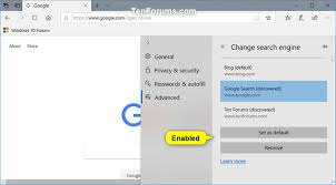 Open edge and tap the three dots in the center of the bottom of the screen. Enable Or Disable Change Search Engine In Microsoft Edge In Windows 10 Tutorials