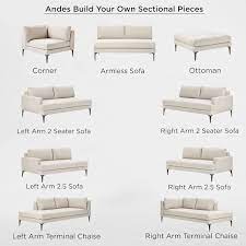 Modular Andes Sectional Sectional West Elm Couch Build Your Own Sectional