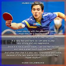 Com apenas 17 anos, em 2013, ele foi o mais jovem campeão de uma etapa do circuito mundial e o primeiro a. Xiom Hugo Calderano Hal Original Table Tennis Blade Shopee Malaysia