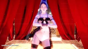 Mmd ankha dance, kaisa, 핫한 스트립쇼 댄스, League of Legends kda, 무수정 헨타이