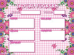 Image Result For Design Jadual Bertugas Kelas Insects Theme Preschool Border Design Class Projects