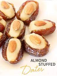 Almond Stuffed Dates Recipe Desserts Dessert Recipes Sweets Recipes